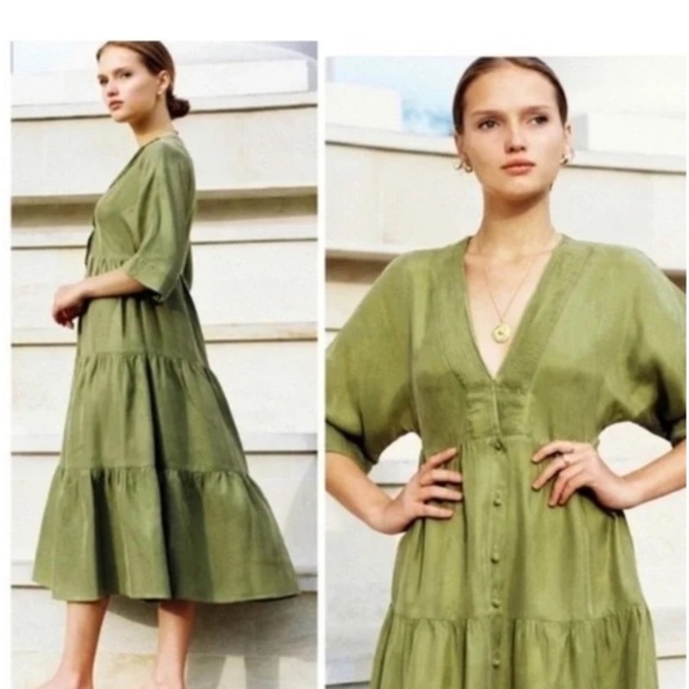 Sancia Lia Dress in Melon XS Silky Breezy